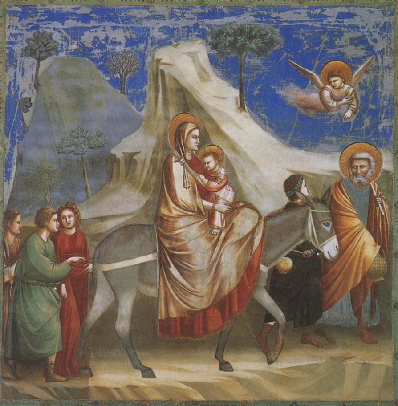 Flight into Egypt, GIOTTO di Bondone